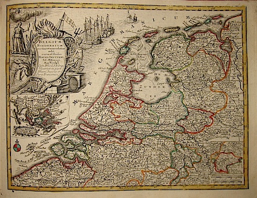 Seutter Matthaeus (1678-1757) Belgium foederatum... s.d. (ma 1744) Augsburg, presso C.Lotter 